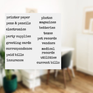 Zuhause Office-benutzerdefinierte Labels