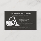 Zuhause & Office Beruflich Clearing Service Black Visitenkarte (Vorderseite)