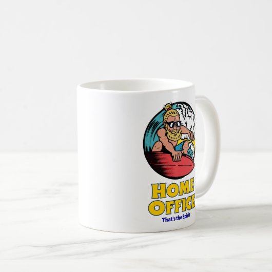 Zuhause Office - Das ist der Geist Kaffeetasse (VorderseiteRechts)