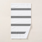 Zuhause Office für graue und weiße Streifen Badhandtuch Set (Handtuch)