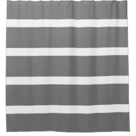 Zuhause Office für graue und weiße Streifen Duschvorhang