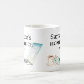 Zuhause Office Name Watercolor Phone Computer Kaffeetasse (Mittel)