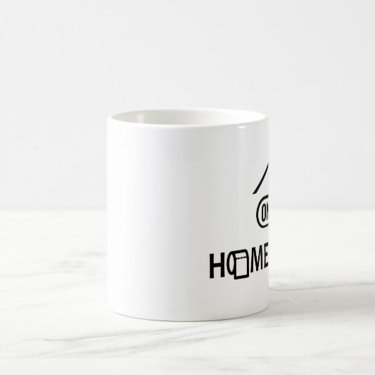 Zuhause Office on - Homeoffice on Kaffeetasse (Mittel)