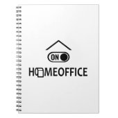 Zuhause Office on - Homeoffice on Notizblock (Vorderseite)