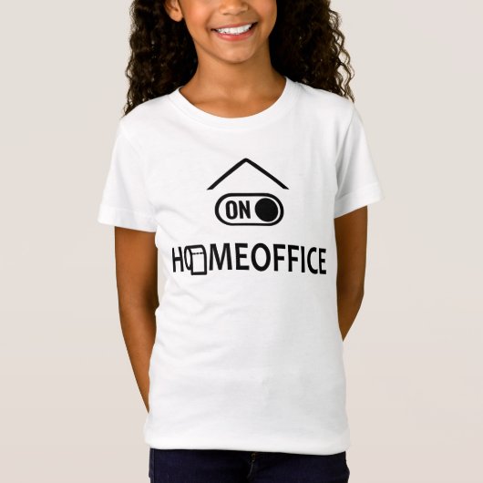 Zuhause Office on - Homeoffice on T-Shirt (Vorderseite)
