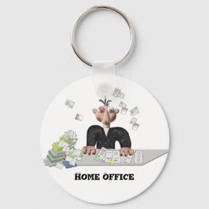 Zuhause Office, Personalisiert Button Schlüsselanhänger
