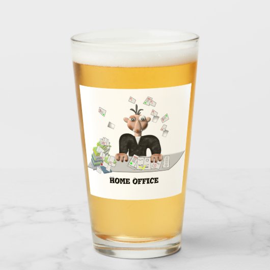 Zuhause Office , Personalisiert Glas (Vorne (Gefüllt))