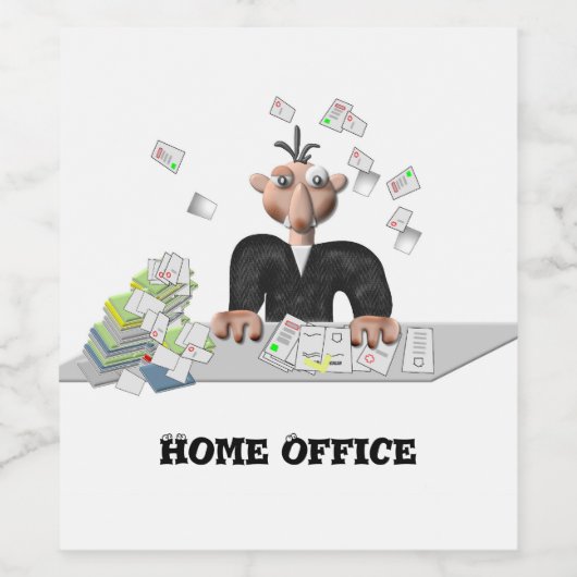 Zuhause Office , Personalisiert Weinetikett (Einzelnes Label)