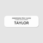 Zuhause & Office Pro Reinigung Namensschild (Vorderseite)