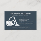 Zuhause & Office Pro Reinigungsservice Navy Blue Visitenkarte (Vorderseite)