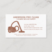 Zuhause & Office Pro Reinigungsservice Terrakotta Visitenkarte (Vorderseite)