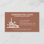 Zuhause & Office Pro Reinigungsservice Terrakotta Visitenkarte (Vorderseite)