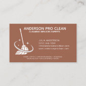 Zuhause & Office Pro Reinigungsservice Terrakotta Visitenkarte (Vorderseite)