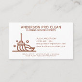 Zuhause & Office Pro Reinigungsservice Terrakotta Visitenkarte (Vorderseite)