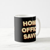 Zuhause Office Savvy Arbeit von Zuhause Coworker m Kaffeetasse (VorderseiteRechts)