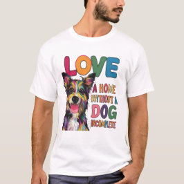 Zuhause ohne Hund unvollständig T-Shirt