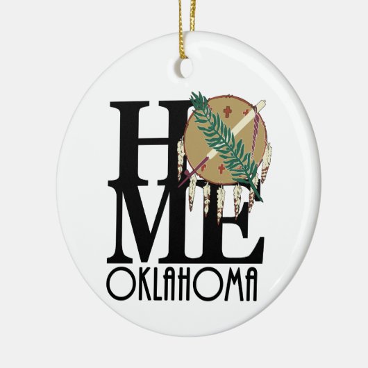 ZUHAUSE Oklahoma Keramik Ornament (Links)