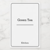 Zuhause-Organisation Minimalistisch Modernes Speic Lebensmitteletikett (Einzelnes Label)