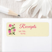 Zuhause-Organisation Peonies-Blume erhalten Labels (Insitu)