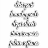 Zuhause-Organisation-Script-Aufkleber für Landungs Aufkleber (Vorderseite)