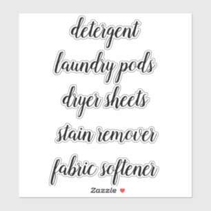 Zuhause-Organisation-Script-Aufkleber für Landungs Aufkleber