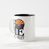 ZUHAUSE Oro Valley Arizona Zweifarbige Tasse (Vorderseite Links)
