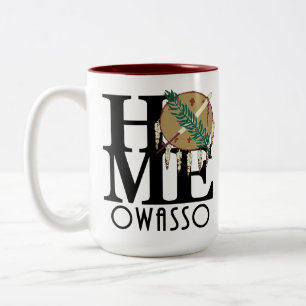ZUHAUSE Owaso Oklahoma 15oz Zweifarbige Tasse