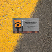 Zuhause Paint Brush | Hammer | Bau Visitenkarte