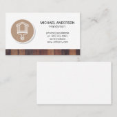 Zuhause Paint Brush-Logo | Holzschnitt Visitenkarte (Vorne/Hinten)