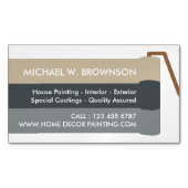 Zuhause Painter Simple Roll Magnetische Visitenkarte (Vorderseite)