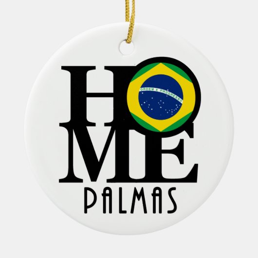 ZUHAUSE Palmas Keramik Ornament (Vorne)