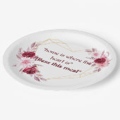 Zuhause Pappteller (Schrägansicht)