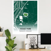 Zuhause Park Poster - Zuhause von Plymouth Raute F (Heimbüro)