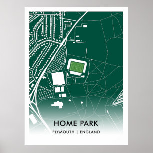 Zuhause Park Poster - Zuhause von Plymouth Raute F