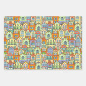 Zuhause-Party für den Haushalt Geschenkpapier Set (Vorderseite)