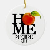ZUHAUSE Peachtree City Keramik Ornament (Vorne)