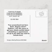 Zuhause Perm Salon Mailer Postkarte (Rückseite)