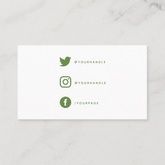 Zuhause Pflanze Shop, moderne grüne Treuekarte. Treuekarte (Rückseite)