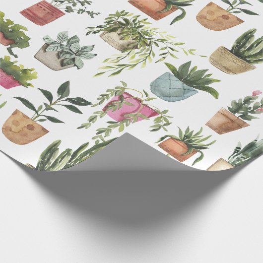 Zuhause-Pflanze-Wrapper Geschenkpapier (Ecke)