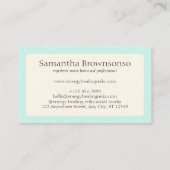 Zuhause Pflegepersonal Erwachsene ambulante Kranke Visitenkarte (Rückseite)