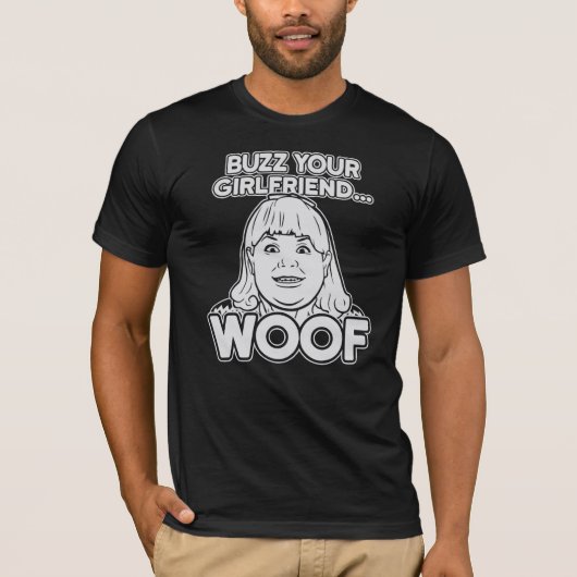 Zuhause Picture Alone Buzz Ihre Freundin Woof T-Shirt (Vorderseite)