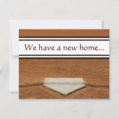 Zuhause Plate Wir haben Adresskontaktkarten übertr Ankündigung (Vorderseite)