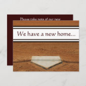 Zuhause Plate Wir haben Adresskontaktkarten übertr Ankündigung (Vorne/Hinten)