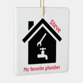 Zuhause Plumber Design Ornament (Rechts)