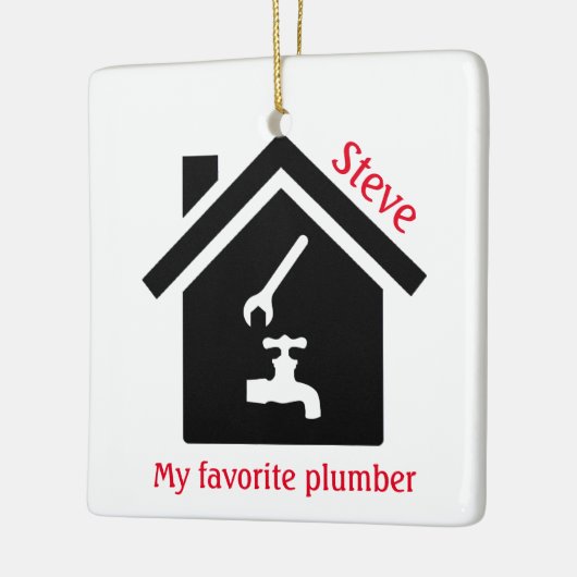 Zuhause Plumber Design Ornament (Links)
