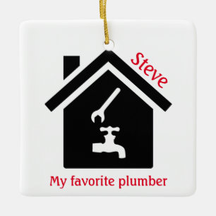 Zuhause Plumber Design Ornament
