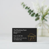Zuhause Plumbing Solutions - Visitenkarten Visitenkarte (Stehend Vorderseite)