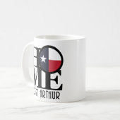 ZUHAUSE Port Arthur Texas 11oz Kaffeetasse (Vorderseite Links)