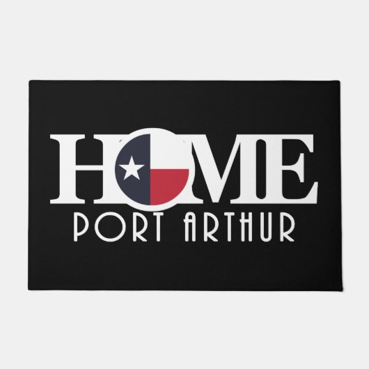 ZUHAUSE Port Arthur, Texas Fußmatte (Vorderseite)