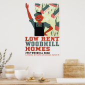 Zuhause Poster für Niedrig-Miete aus Holz (Küche)